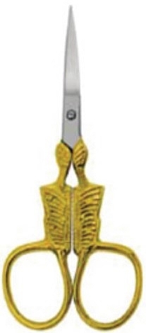 Ножницы для кутикулы - Accuram Instruments Half Gold Cuticle Point Fancy Scissor Str 9cm — фото N1