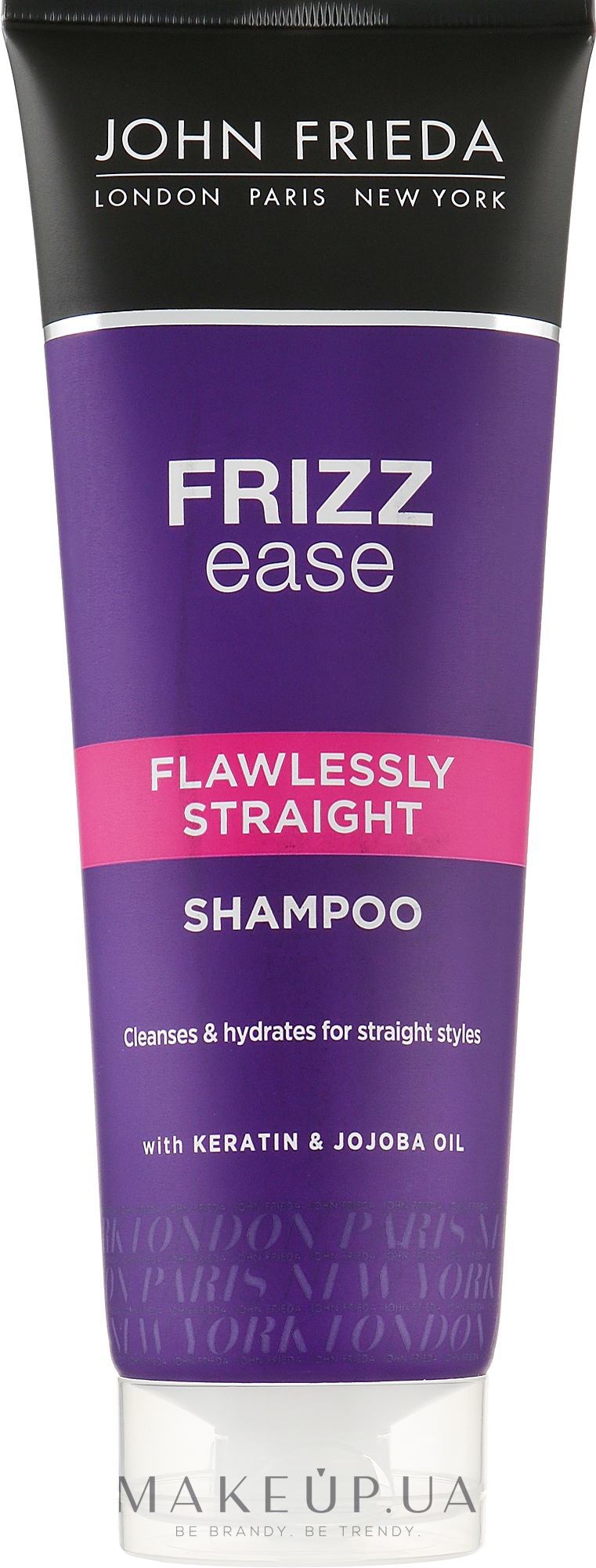 Шампунь выпрямляющий для волнистых, вьющихся и непослушных волос - John Frieda Frizz-Ease Flawlessly Straight Shampoo — фото 250ml