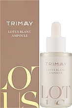 Концентрированная осветляющая сыворотка с ниацинамидом и лотосом - Trimay Lotus Blanc Ampoule — фото N2