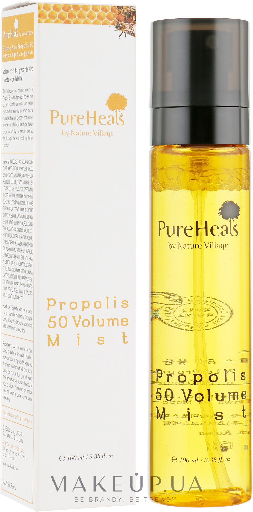 Увлажняющий спрей для питания кожи лица с экстрактом прополиса - Propolis 50 Volume Mist — фото 100ml
