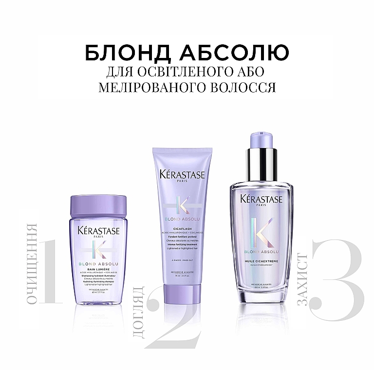 Набор - Kerastase Blond Absolu 2023 (shm/80ml + cond/75ml + oil/100ml) — фото N2