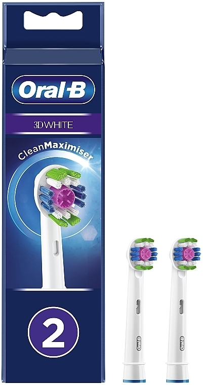 Насадки для электрических зубных щеток, 2 шт. - Oral-B 3D White EB18