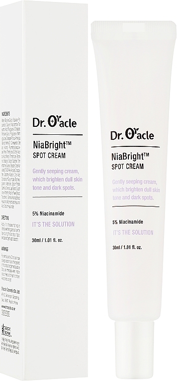 УЦЕНКА Крем для лица точечный, осветляющий - Dr. Oracle Nia Bright Spot Cream * — фото N2