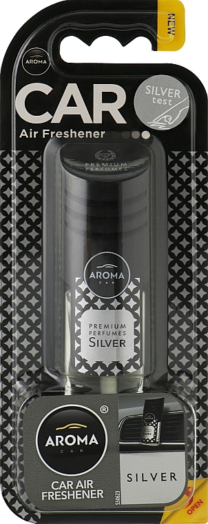 Ароматизатор жидкий "Silver" для авто - Aroma Car Prestige Vent — фото N1