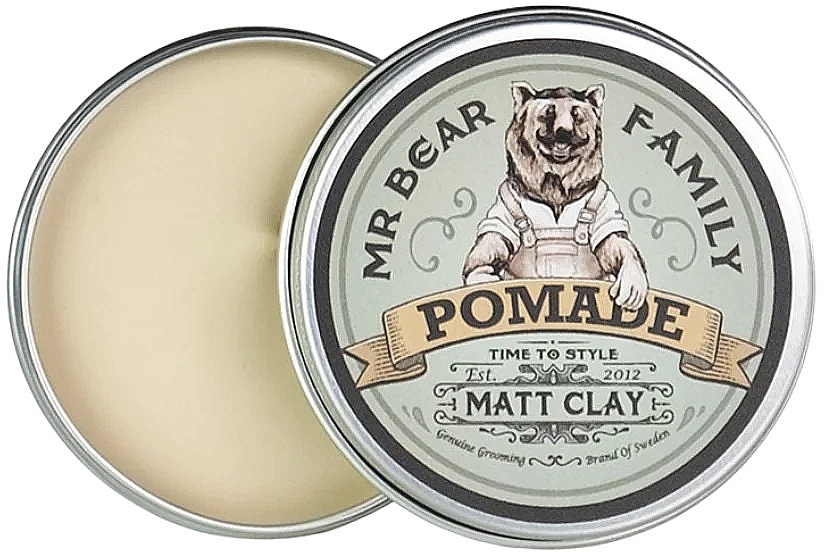 Матовая глина для укладки волос - Mr Bear Family Pomade Matt Clay Travel Size — фото N1