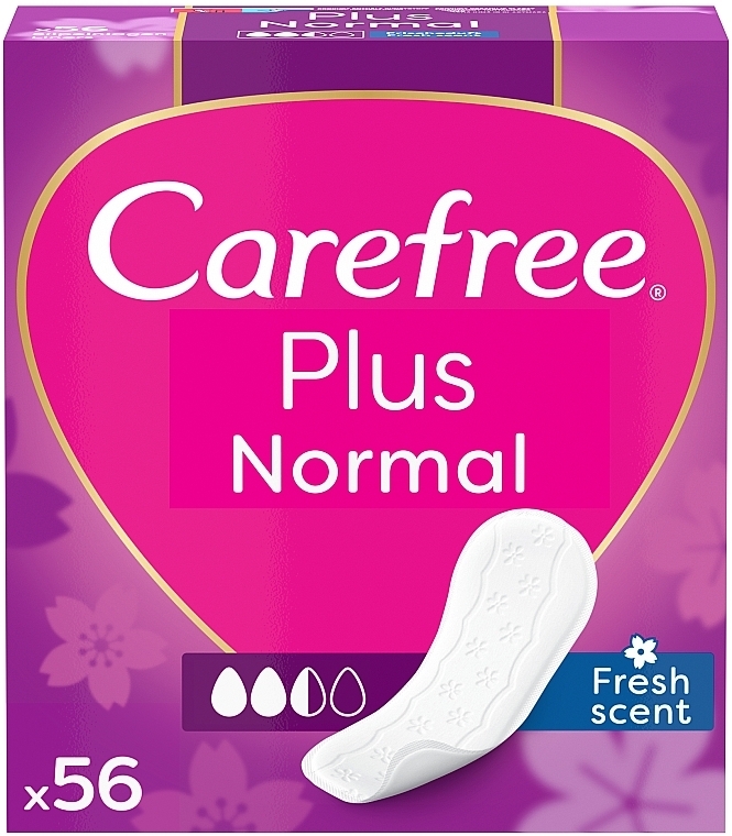 Гигиенические ежедневные прокладки, 56шт - Carefree Plus Original Fresh Scent Pantyliners — фото N14