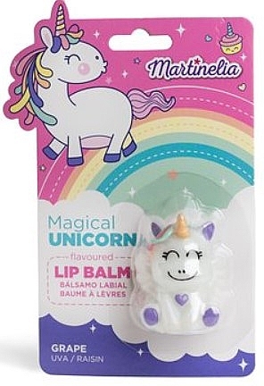 Бальзам для губ "Волшебный единорог", виноград - Martinelia Magical Unicorn Lip Balm — фото N1