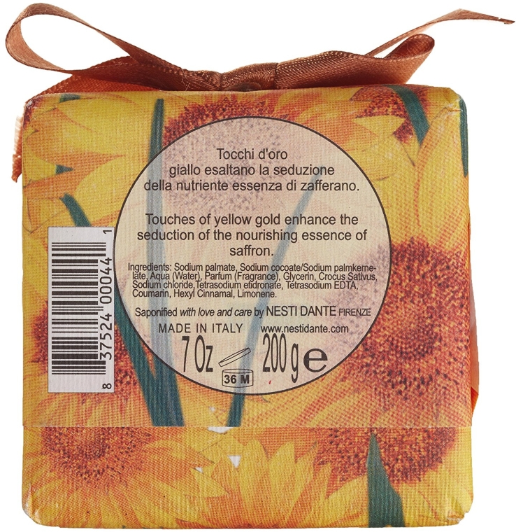 Мыло "Подсолнух и шафран" - Nesti Dante Gli Officinali Sunflower and Saffron Soap — фото N2