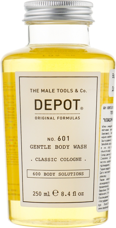 Гель для душа "Классический одеколон" - Depot 601 Gentle Body Wash Classic Cologne