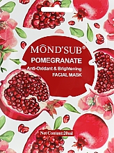 Парфумерія, косметика Маска для обличчя "Гранат" - Mond'Sub Pomegranate Anti-Oxidant & Brightening Facial Mask