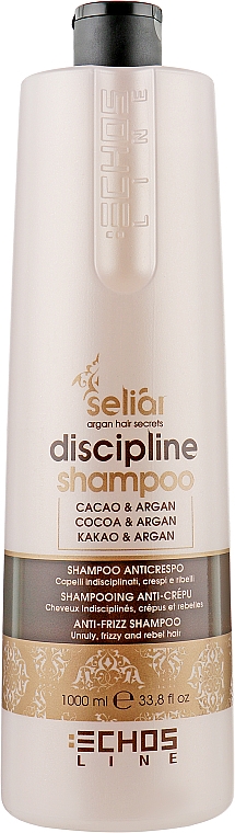 Шампунь для непослушных волос - Echosline Seliar Discipline Shampoo — фото N3