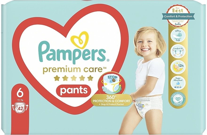 Підгузки-трусики, розмір 6 (15 + кг), 31 шт. - Pampers Premium Care Pants Extra Large — фото N2