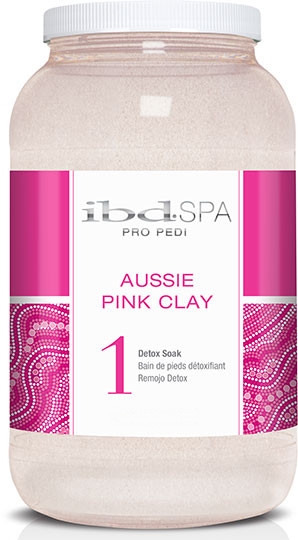 Сіль для ванн для рук і ніг із рожевою глиною - IBD Aussie Pink Clay Detox Soak — фото N2