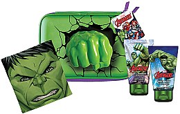 Духи, Парфюмерия, косметика Набор - Marvel Avengers Hulk (sh/gel/75ml + shm/75ml + bag + towel)