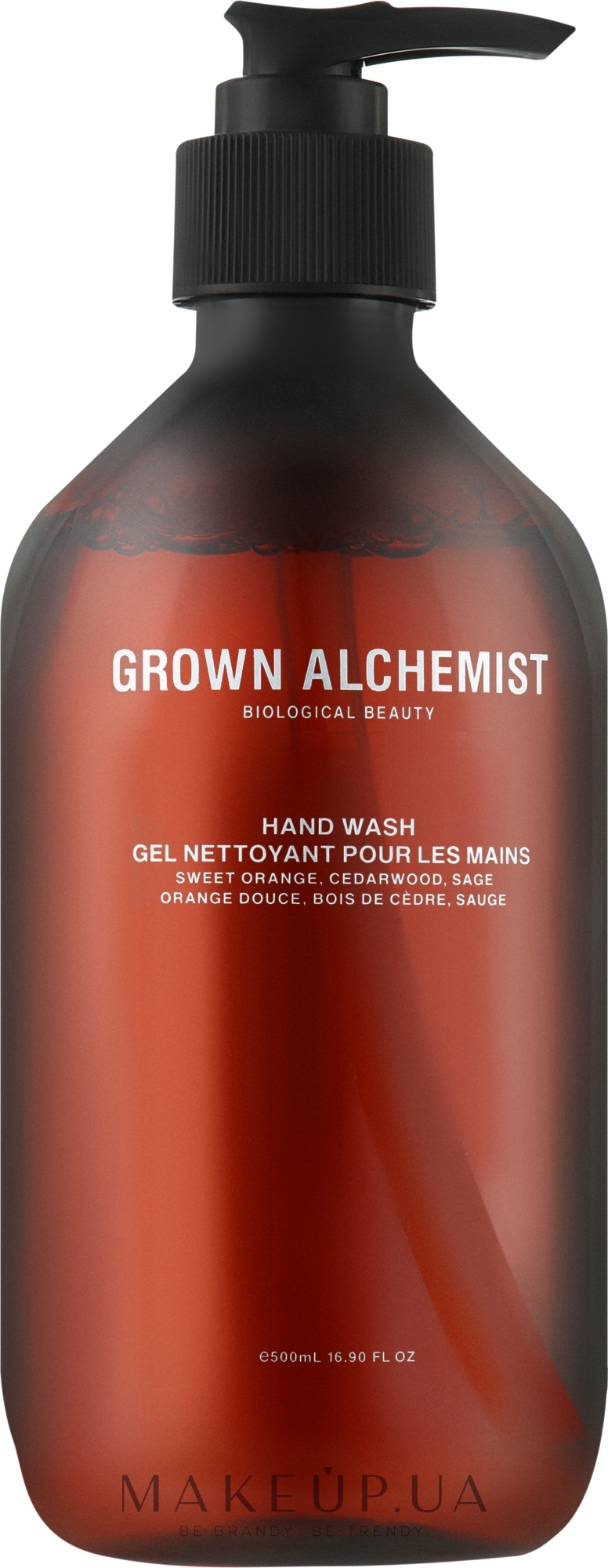 Жидкое мыло для рук - Grown Alchemist Hand Wash Sweet Orange Cedarwood & Sage — фото 500ml