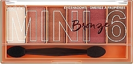 Парфумерія, косметика Палетка тіней для повік - Technic Cosmetics Bronze Eyeshadows Palette 6 Colours