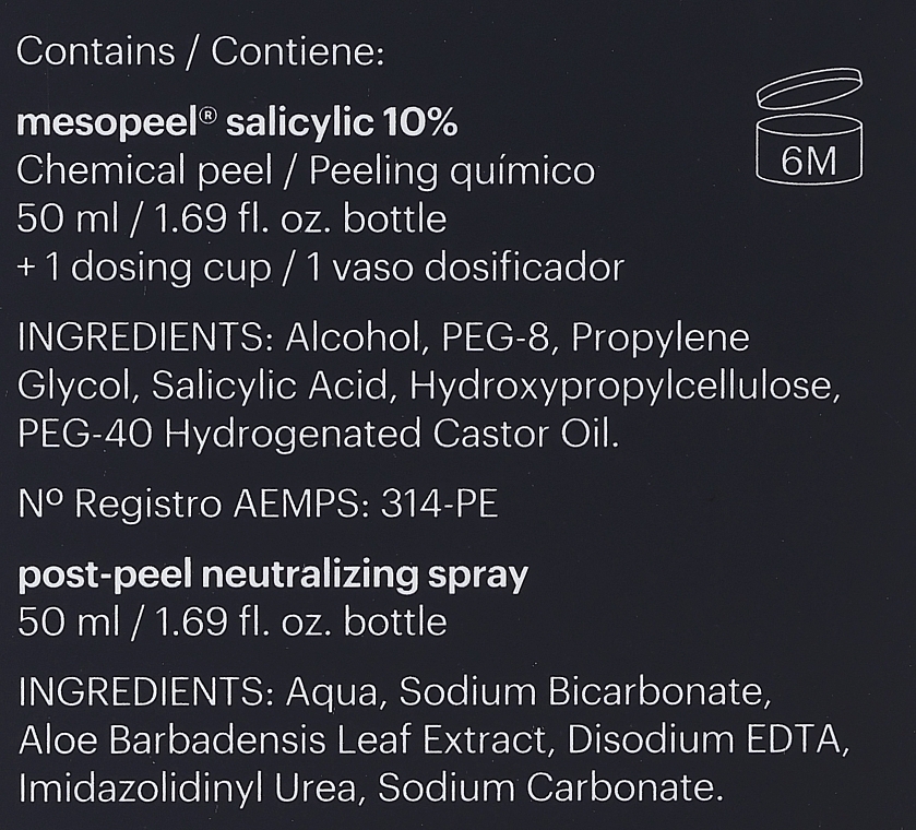 Поверхневий саліциловий пілінг 10% - Mesoestetic Mesopeel Salicylic 10% — фото N3