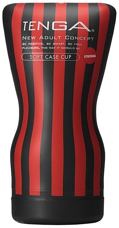 Одноразовый мастурбатор, черно-красный - Tenga Soft Case Cup Strong — фото N1