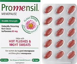 Харчова добавка для жінок на ранніх стадіях менопаузи - Promensil Menopause Double Strength Starter Tablets — фото N2