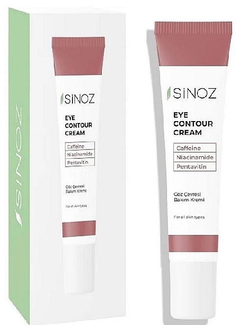 Зволожувальний крем для очей проти зморщок і темних кіл - Sinoz Eye Contour Cream — фото N1