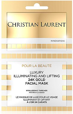 Маска-лифтинг для лица - Christian Laurent Luxury Illuminating And Lifting 24K Gold Face Mask — фото N2