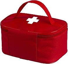 Аптечка тканевая настольная, красная 20x14x10 см "First Aid Kit" - MAKEUP First Aid Kit Bag L — фото N4