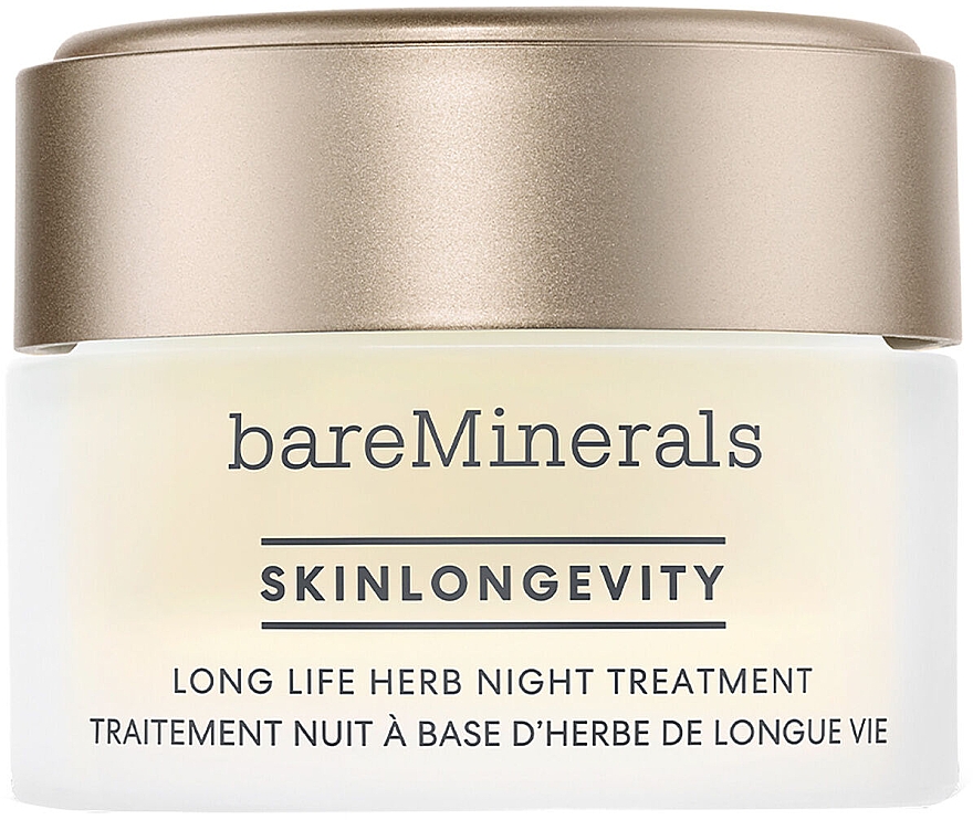 Нічний крем для обличчя - Bare Minerals Skinlongevity Long Life Herb Night Treatment — фото N1