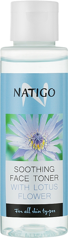 Тоник для лица успокаивающий с цветком лотоса - Natigo — фото N1