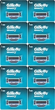 Блистер с одноразовыми картриджами, 10 шт. - Gillette Mach 3 — фото N1