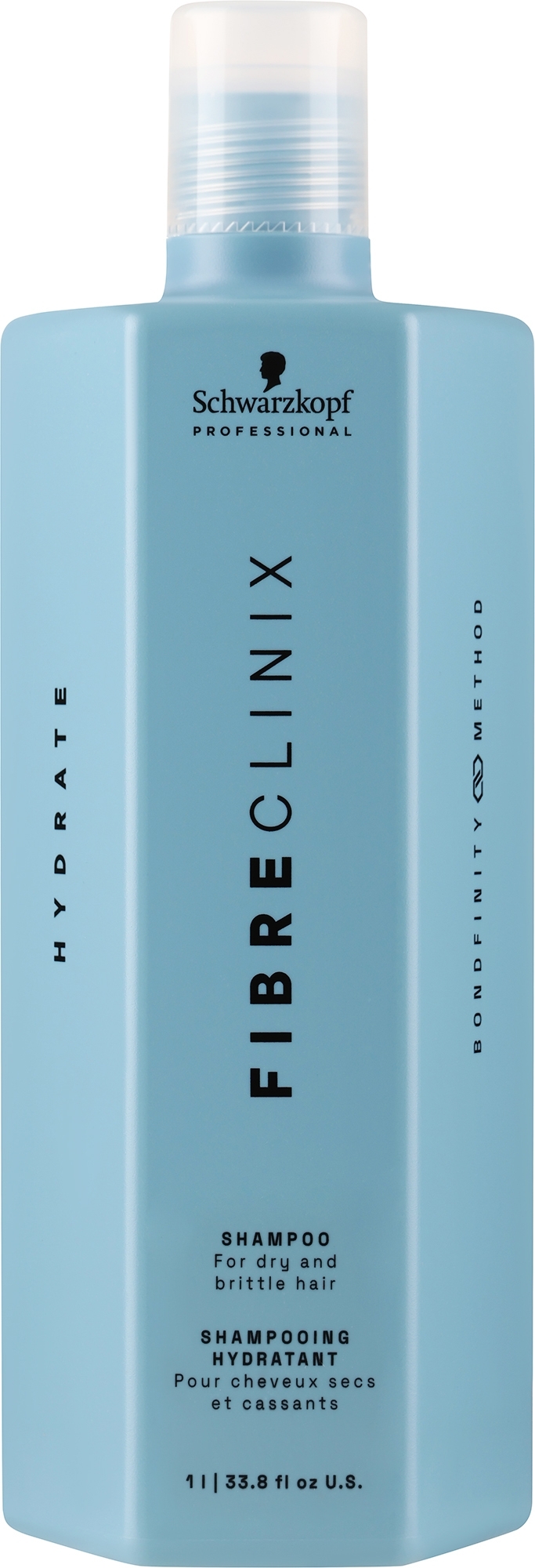 Увлажняющий шампунь для волос - Schwarzkopf Professional Fibre Clinix Hydrate Shampoo — фото 1000ml