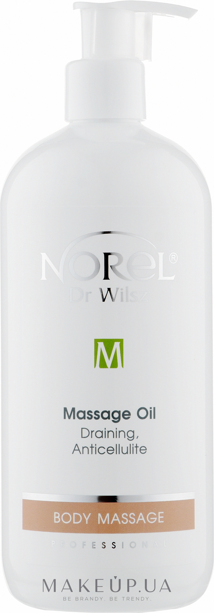 Лимфодренажное антицеллюлитное массажное масло - Norel Body Massage Oil Draining Anti-Cellulite — фото 500ml