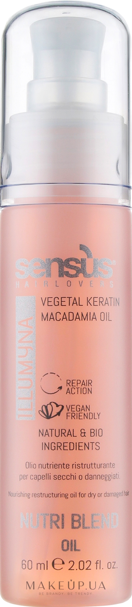Олія для живлення волосся - Sensus Nutri Blend Oil — фото 60ml