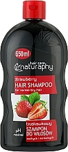Шампунь полуничний для сухого й нормального волосся - Bluxcosmetics Naturaphy Shampoo — фото N1