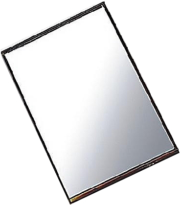 Компактное прямоугольное зеркальце, в черной оправе - Donegal Mirror — фото N1