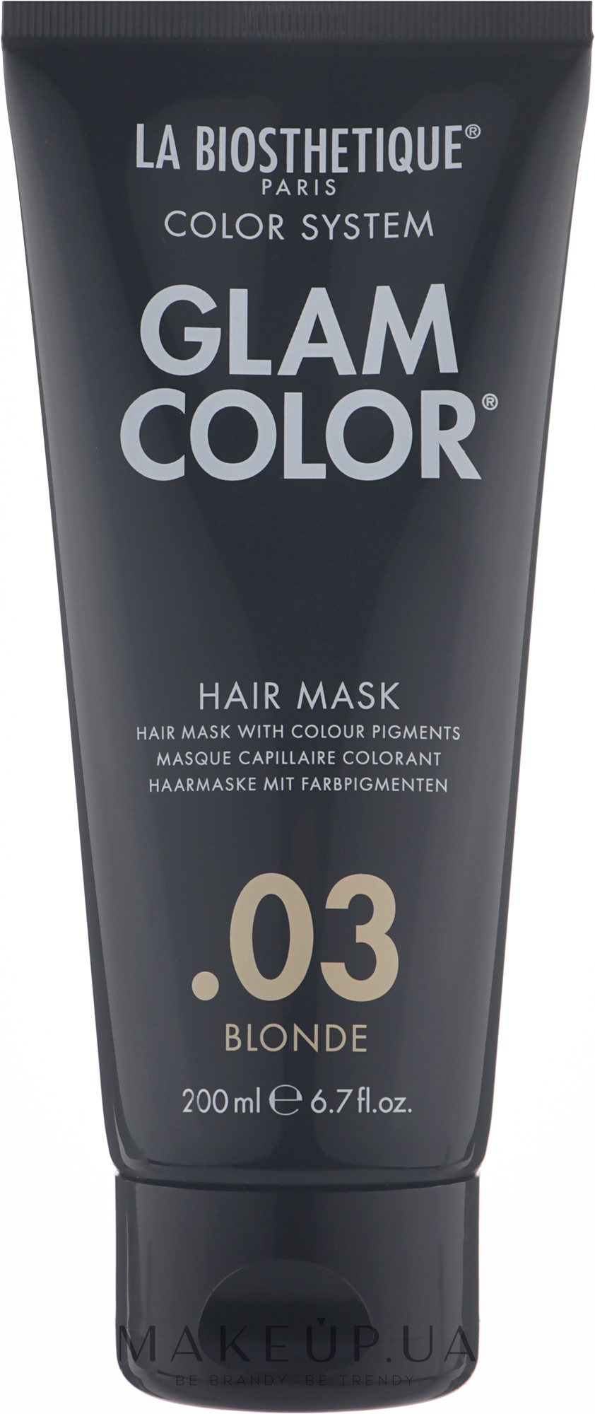 Тонирующая маска для волос - La Biosthetique Glam Color Hair Mask — фото 03 - Blonde