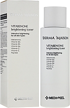 Витаминный тонер для выравнивания тона кожи лица - Medi Peel Derma Maison Vitabenone Brightening Toner — фото N2