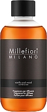 Парфумерія, косметика Наповнення для аромадифузора - Millefiori Milano Natural Vanilla & Wood Diffuser Refill