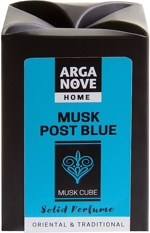 Ароматичний кубик для дому - Arganove Solid Perfume Cube Musk Post Blue — фото N1