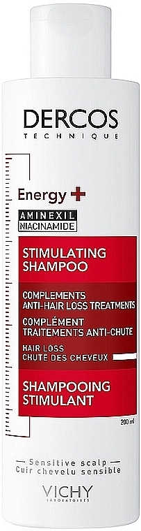 Тонизирующий шампунь для борьбы с выпадением волос - Vichy Dercos Energy+ Stimulating Shampoo