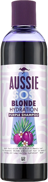 Шампунь для світлого волосся - Aussie Blonde Hydration Purple Shampoo — фото N1