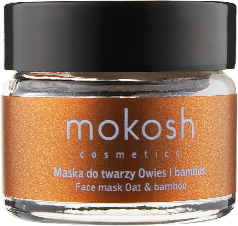 Маска для лица с эффектом лифтинга "Овес и бамбук" - Mokosh Oat & Bamboo Face Mask (мини)