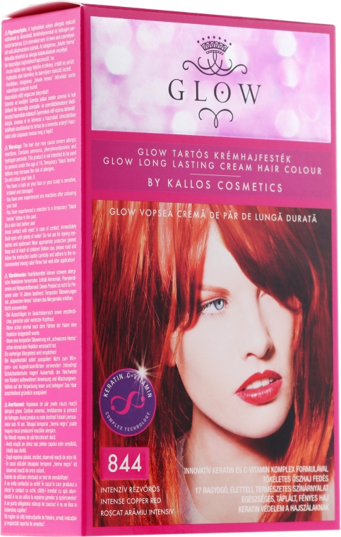 Фарба для волосся - Kallos Cosmetics Glow Long Lasting Cream Hair Colour