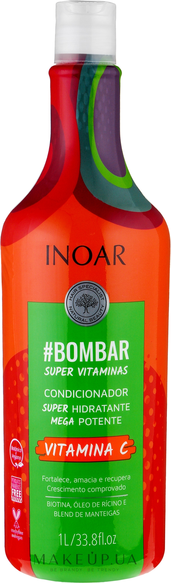 Безсульфатный кондиционер "Витамин С" для роста волос - Inoar Bombar Conditioner — фото 1000ml