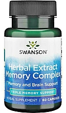 Духи, Парфюмерия, косметика Комплекс для памяти с экстрактом трав - Swanson Herbal Extract Memory Complex