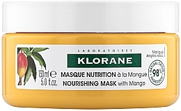 Парфумерія, косметика Маска з маслом Манго для сухого і пошкодженого волосся - Klorane Hair Mask with Butter Mango