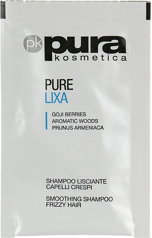 Шампунь для разглаживания волос - Pura Kosmetica Pure Lixa Shampoo (мини) — фото N1