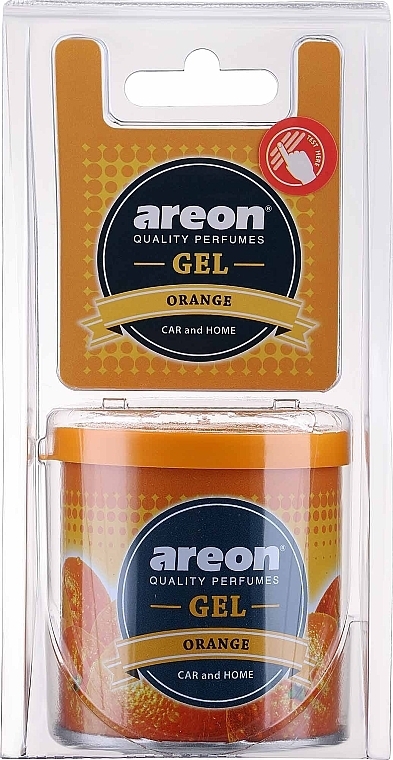 Ароматизований гель у блістері "Апельсин" - Areon Gel Can Blister Orange — фото N1