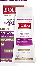 Шампунь с коллагеном и кератином для тонких и поврежденных волос - Bioblas Collagen And Keratin Shampoo — фото N1