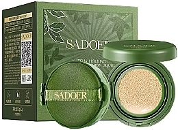 Тональный крем-кушон с экстрактом матча - Sadoer Matcha Lasting Concealer Cushion Foundation — фото N1