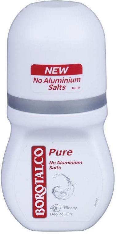 Шариковый дезодорант-антиперспирант - Borotalco Pure Deodorant Roll On No Aluminium Salts 48h for Women  — фото N1